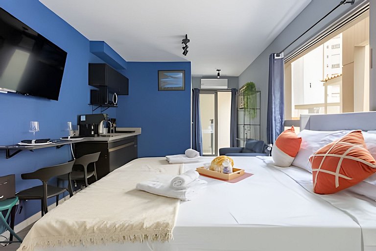 300mts do Allianz/ Cama Queen/ Wifi/ Academia