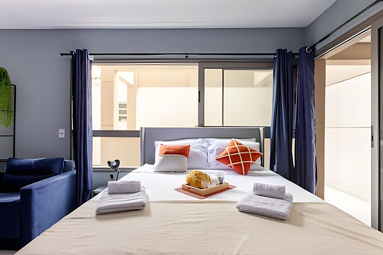 300mts do Allianz/ Cama Queen/ Wifi/ Academia