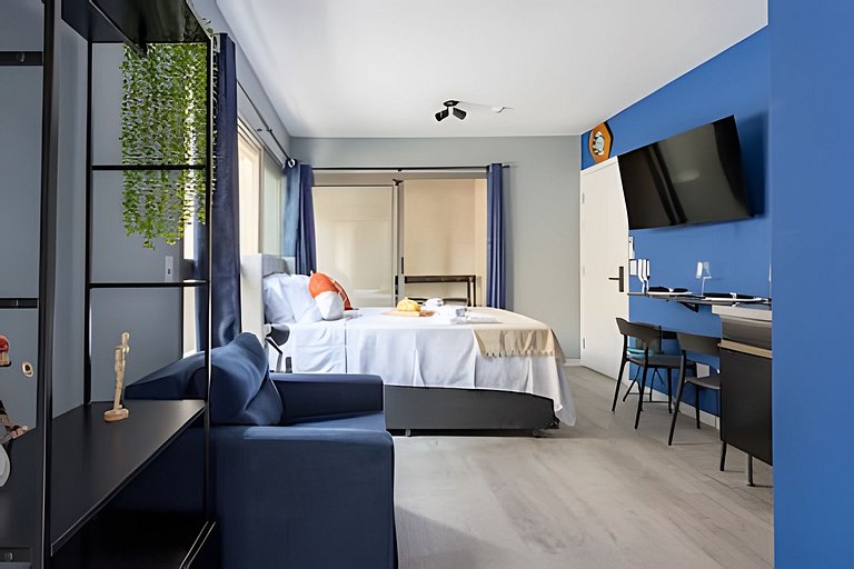 300mts do Allianz/ Cama Queen/ Wifi/ Academia