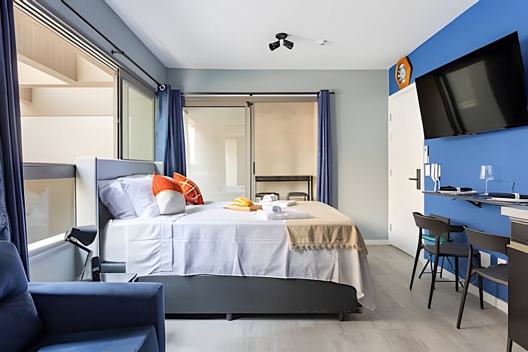300mts do Allianz/ Cama Queen/ Wifi/ Academia