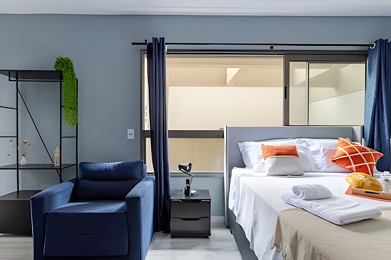 300mts do Allianz/ Cama Queen/ Wifi/ Academia
