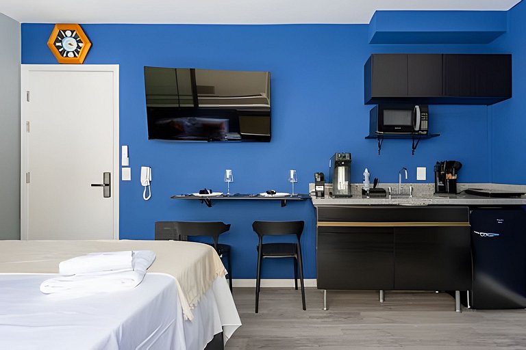 300mts do Allianz/ Cama Queen/ Wifi/ Academia