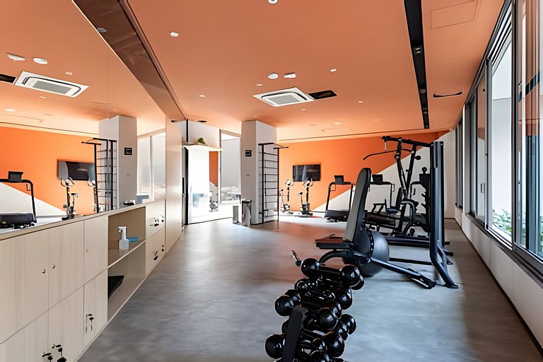300mts do Allianz/ Cama Queen/ Wifi/ Academia