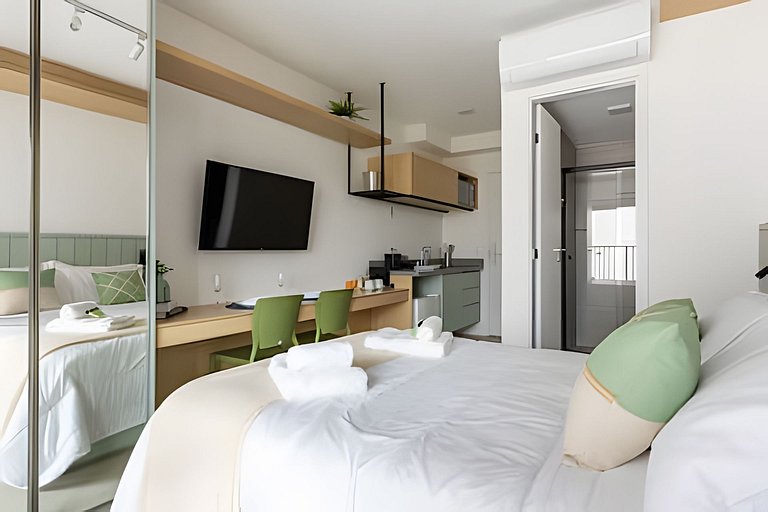 Studio Luxo com vista da cidade