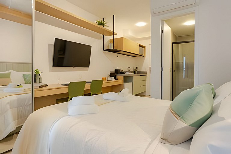 Studio Luxo com vista da cidade