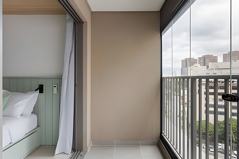 Studio Luxo com vista da cidade