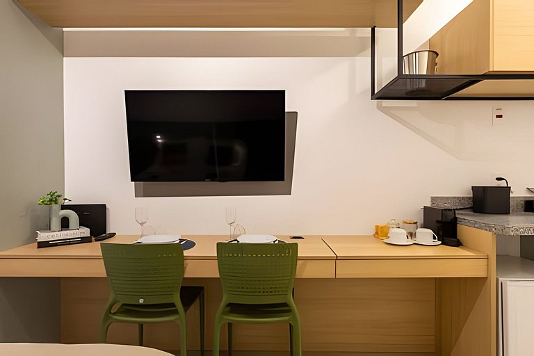 Studio Luxo com vista da cidade