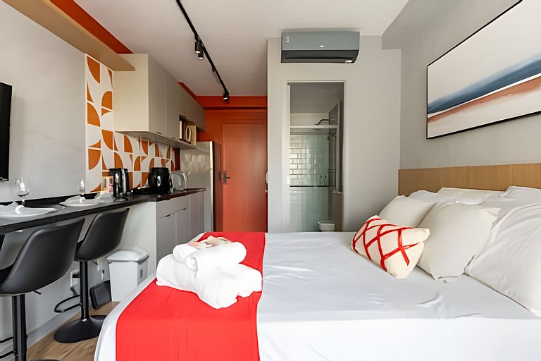 Studio Cama Casal e 2 Sofá-cama
