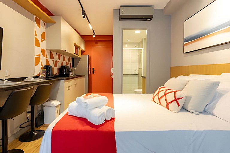 Studio Cama Casal e 2 Sofá-cama