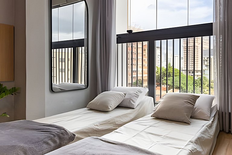 Studio Cama Casal e 2 Sofá-cama