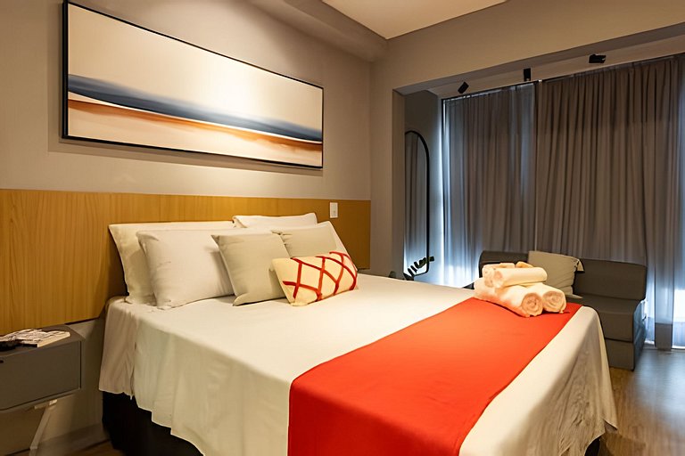 Studio Cama Casal e 2 Sofá-cama