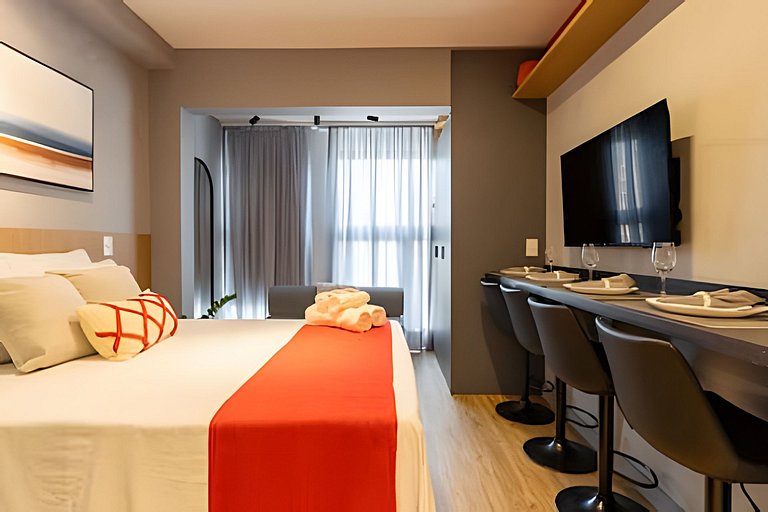 Studio Cama Casal e 2 Sofá-cama