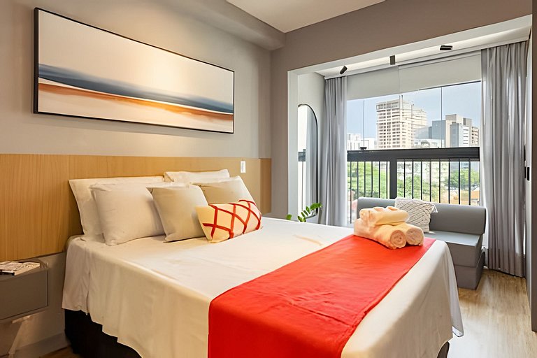 Studio Cama Casal e 2 Sofá-cama