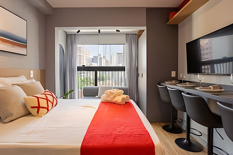 Studio Cama Casal e 2 Sofá-cama