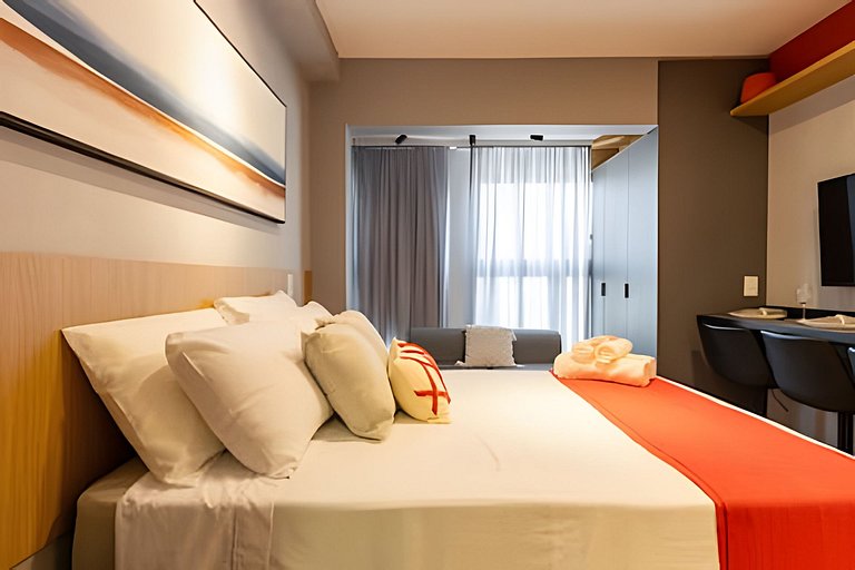 Studio Cama Casal e 2 Sofá-cama