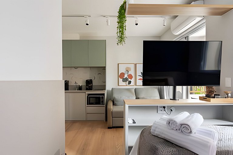 Studio Cama Queen + Sofa Cama
