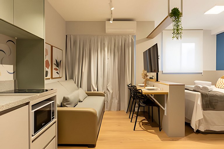 Studio Cama Queen + Sofa Cama