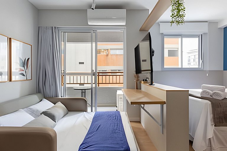Studio Cama Queen + Sofa Cama