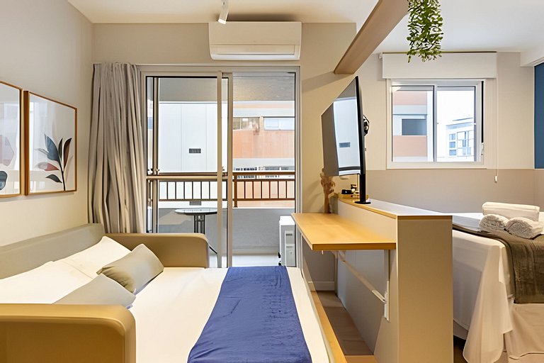 Studio Cama Queen + Sofa Cama