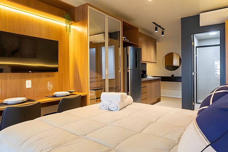 Studio Cama Casal e Sofa Cama