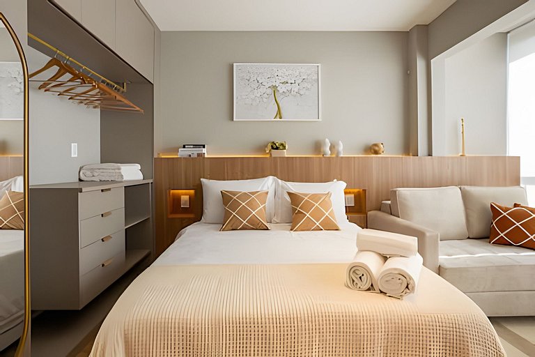 Cama Queen + Sofá-Cama - Allianz
