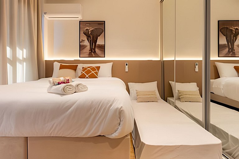 Cama Queen + Bicama (Solteiro) - Allianz