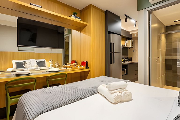 Studio | Prox Allianz |Piscina Rooftop | Academia