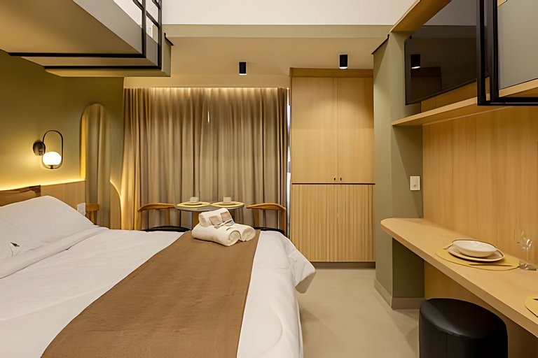 Loft Allianz Cama Queen e Duas Camas Solteiro