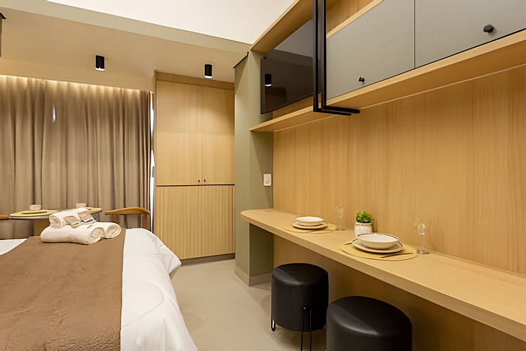 Loft Allianz Cama Queen e Duas Camas Solteiro