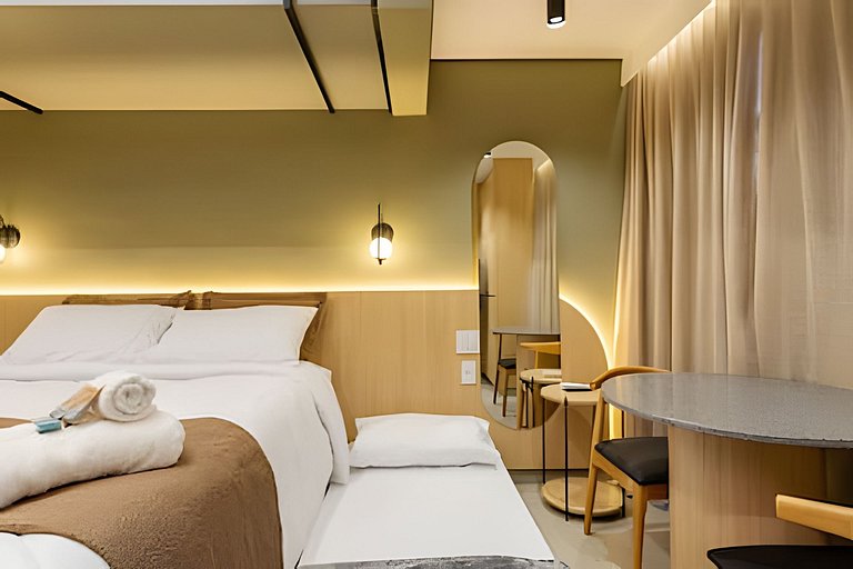 Loft Allianz Cama Queen e Duas Camas Solteiro