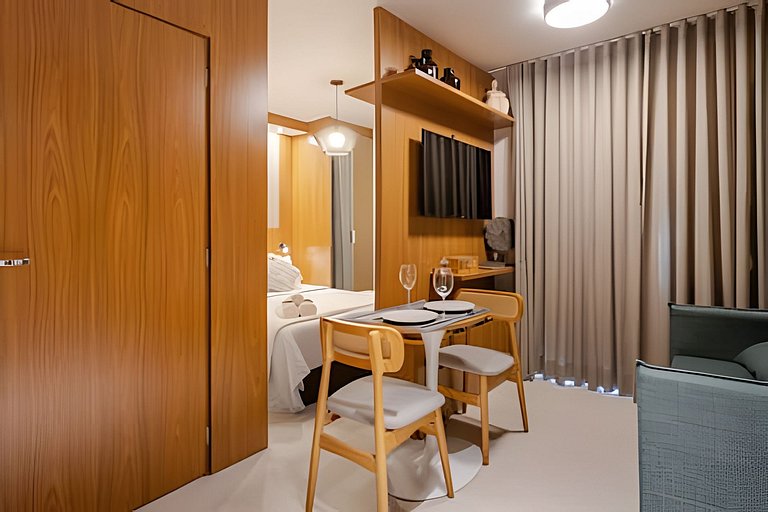 Studio Luxo para 4 próximo do Allianz Parque