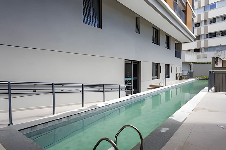 Studio Andar Alto com Linda Vista da Cidade