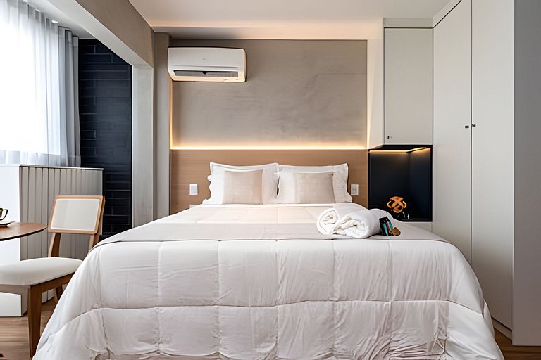 Studio Luxo p/ 3 pessoas no Allianz Parque