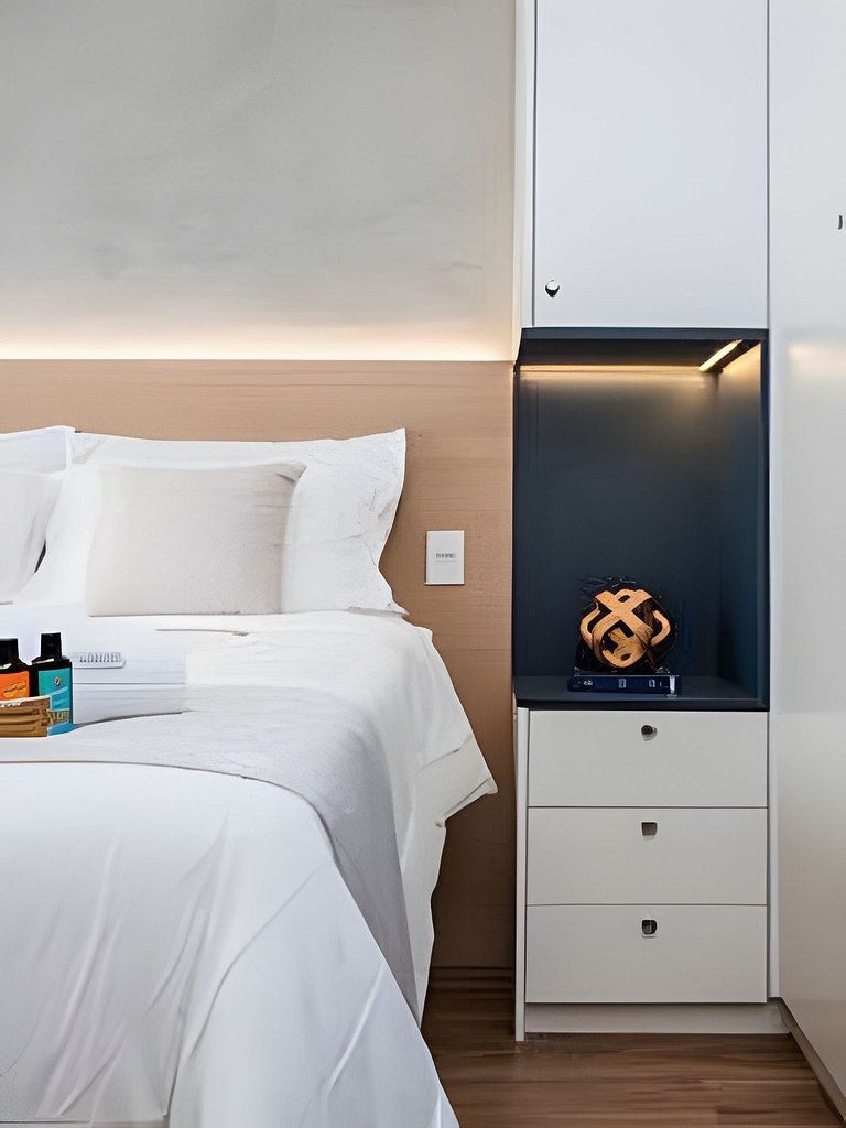 Studio Luxo p/ 3 pessoas no Allianz Parque