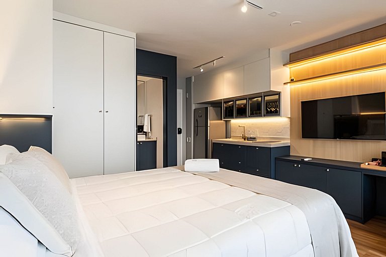 Studio Luxo p/ 3 pessoas no Allianz Parque