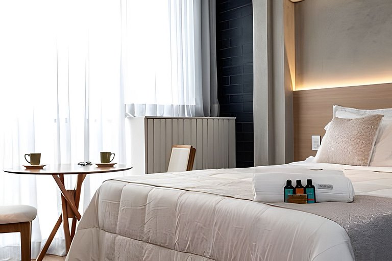 Studio Luxo p/ 3 pessoas no Allianz Parque