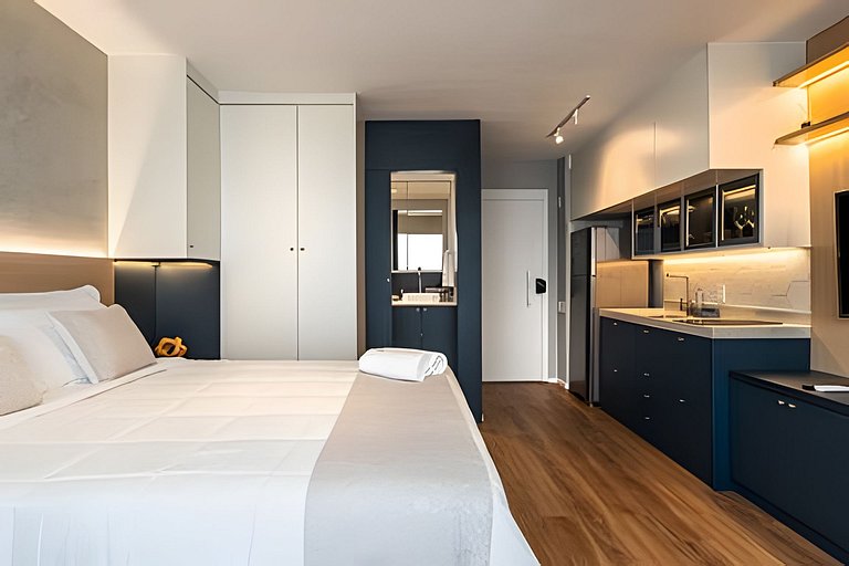 Studio Luxo p/ 3 pessoas no Allianz Parque