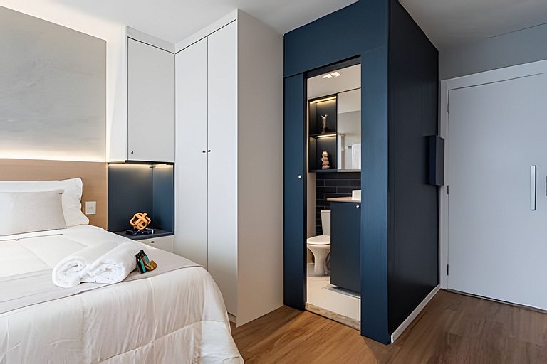 Studio Luxo p/ 3 pessoas no Allianz Parque