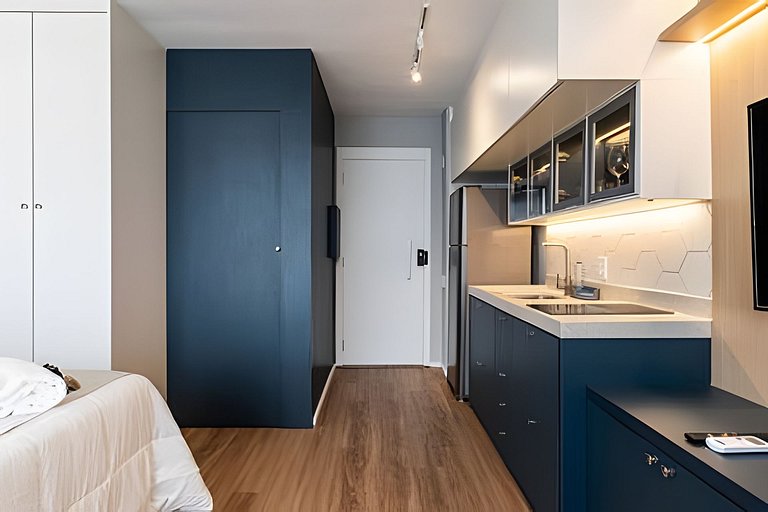 Studio Luxo p/ 3 pessoas no Allianz Parque