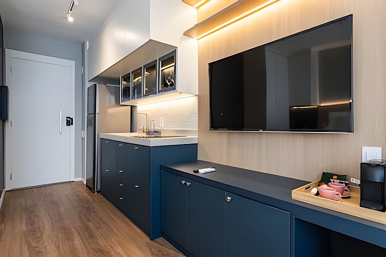 Studio Luxo p/ 3 pessoas no Allianz Parque