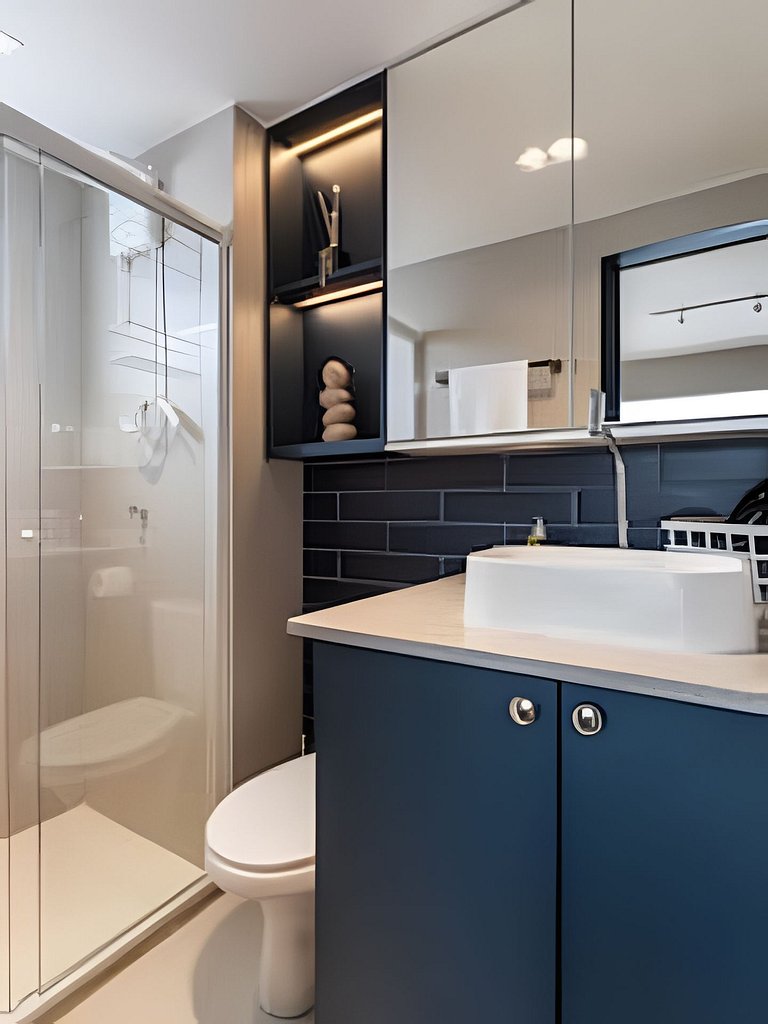 Studio Luxo p/ 3 pessoas no Allianz Parque