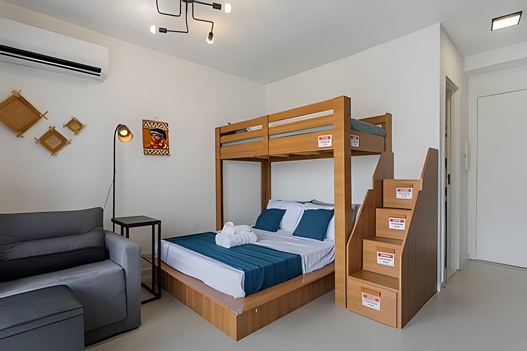 Studio para 2 adultos 2 Crianças prox do Allianz