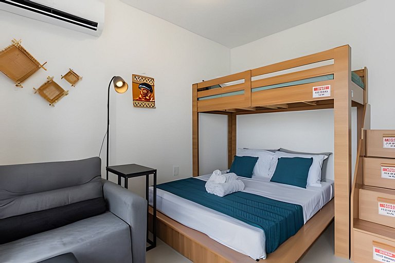 Studio para 2 adultos 2 Crianças prox do Allianz