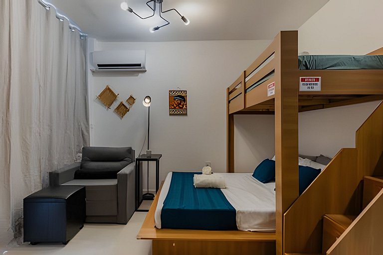 Studio para 2 adultos 2 Crianças prox do Allianz