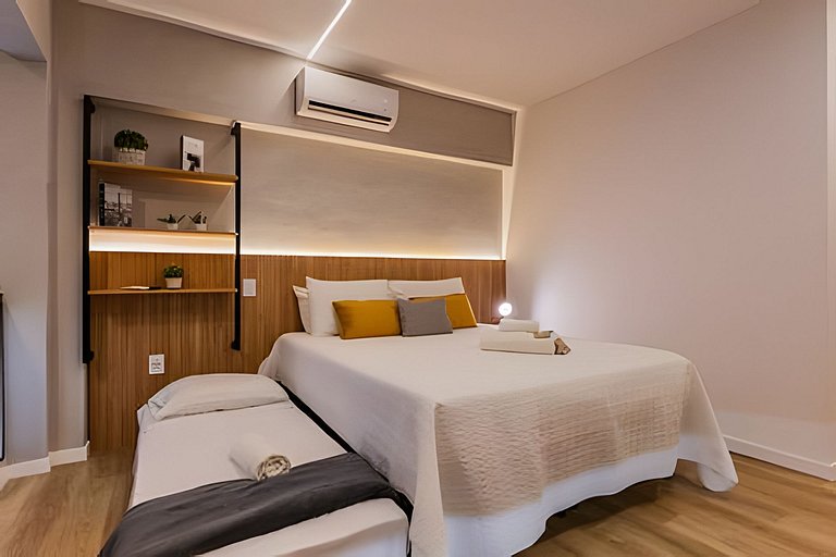 Studio p/ 3 prox do Allianz Parque e Shoppings