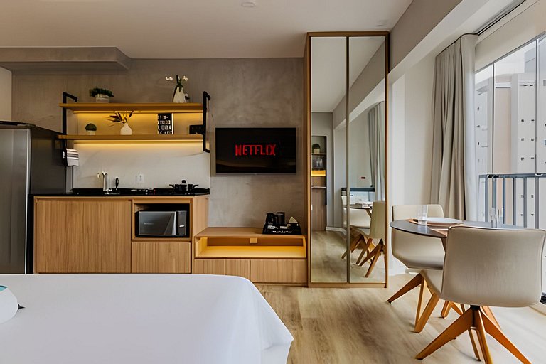 Studio p/ 3 prox do Allianz Parque e Shoppings