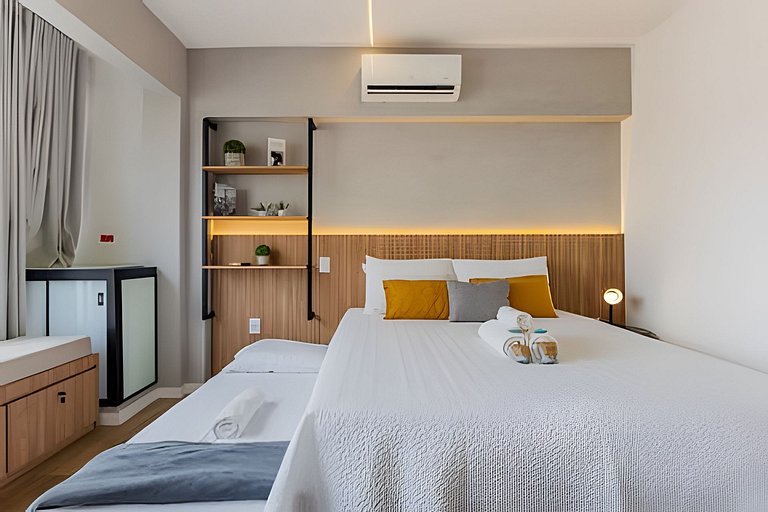 Studio p/ 3 prox do Allianz Parque e Shoppings