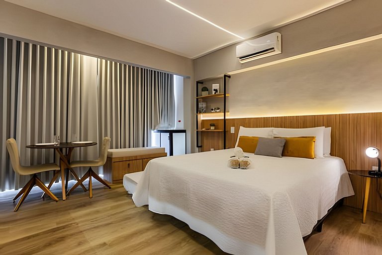 Studio p/ 3 prox do Allianz Parque e Shoppings