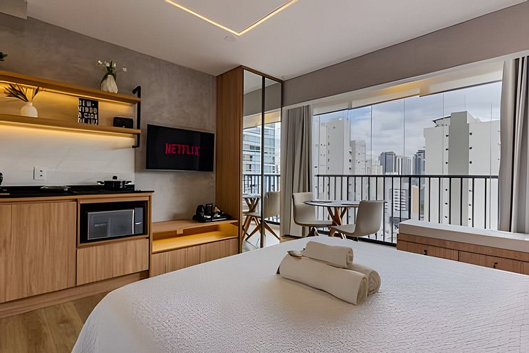 Studio p/ 3 prox do Allianz Parque e Shoppings