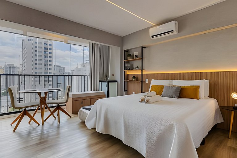 Studio p/ 3 prox do Allianz Parque e Shoppings